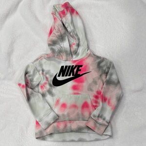 Nike Kids Hoodie - Pink, Gray, and White